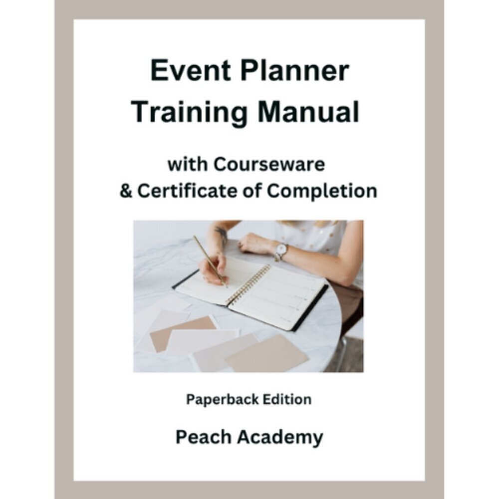 Event Planner Training Manual with Courseware & Certificate (Paperback)